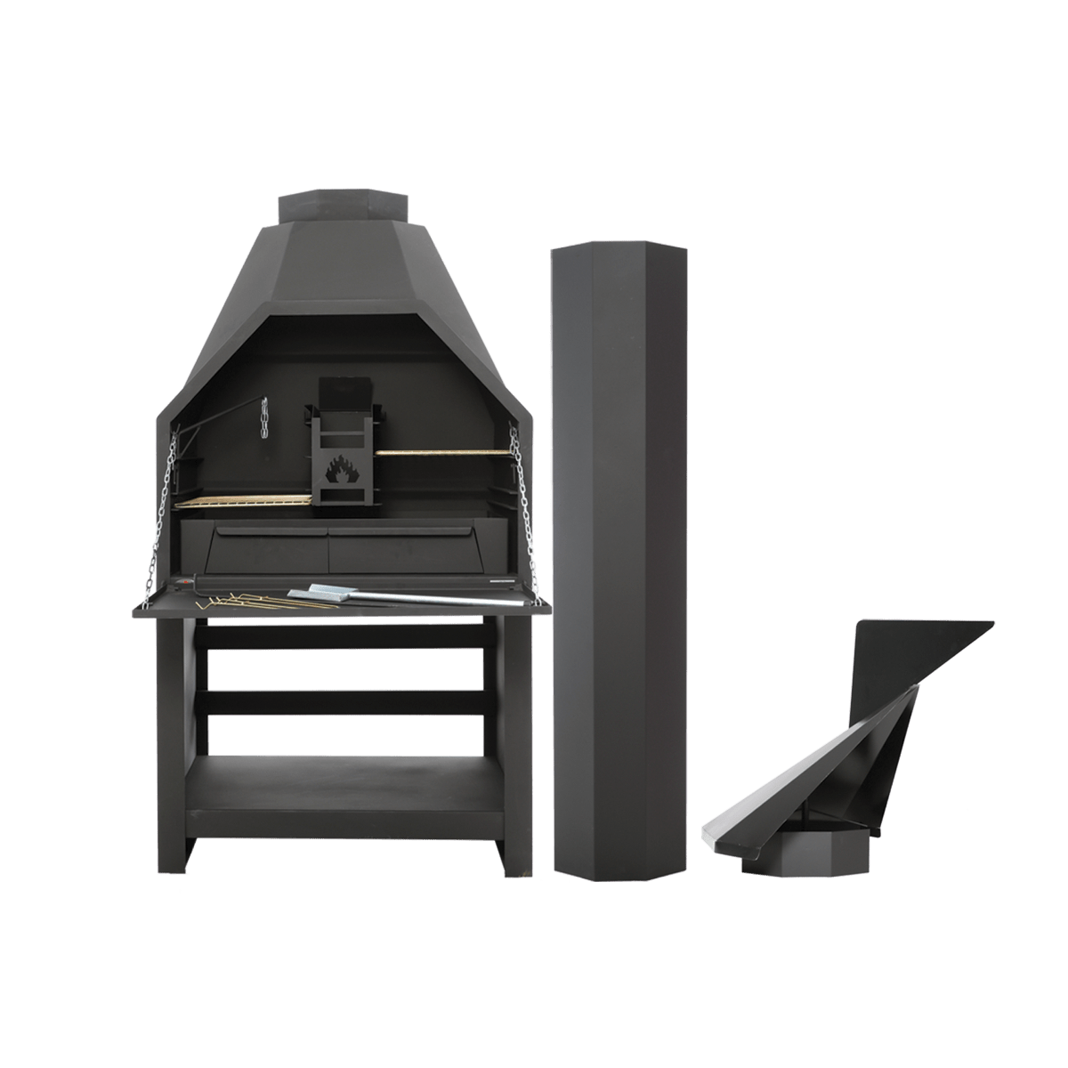Model 1000 Super Deluxe Freestanding Braai — main product image