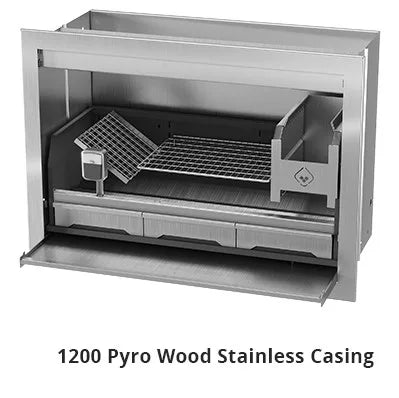 Wood braai built in Stainless steel 1200mm