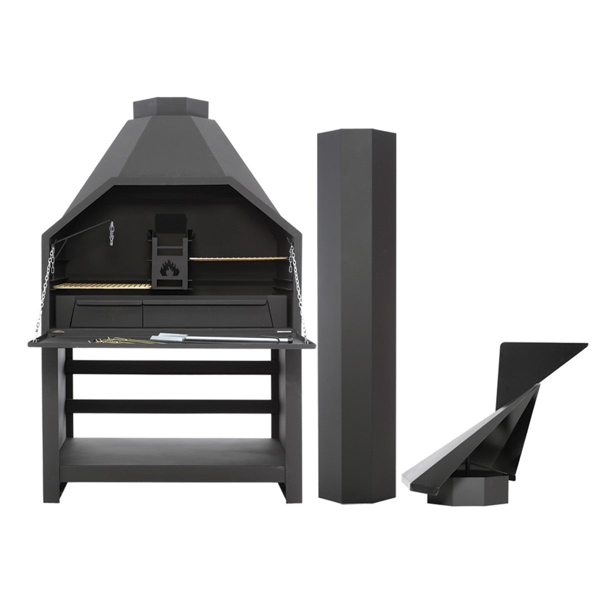 Model 1200 Super Deluxe Freestanding Braai — main product image