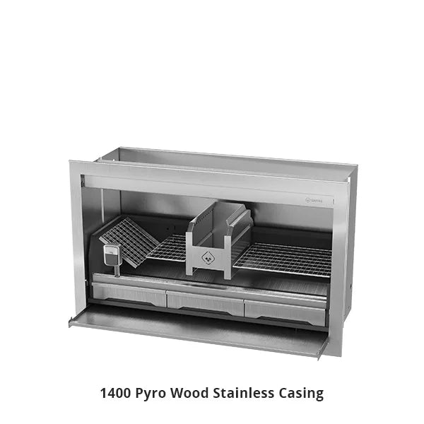 Wood built in braai Stainless steel 1400mm