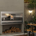 Wood built in Stainless steel braai 1600mm
