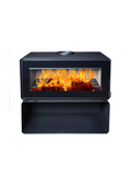 Flamm Cute 985 on Log Base Freestanding Fireplace (13-16kW) — main product image