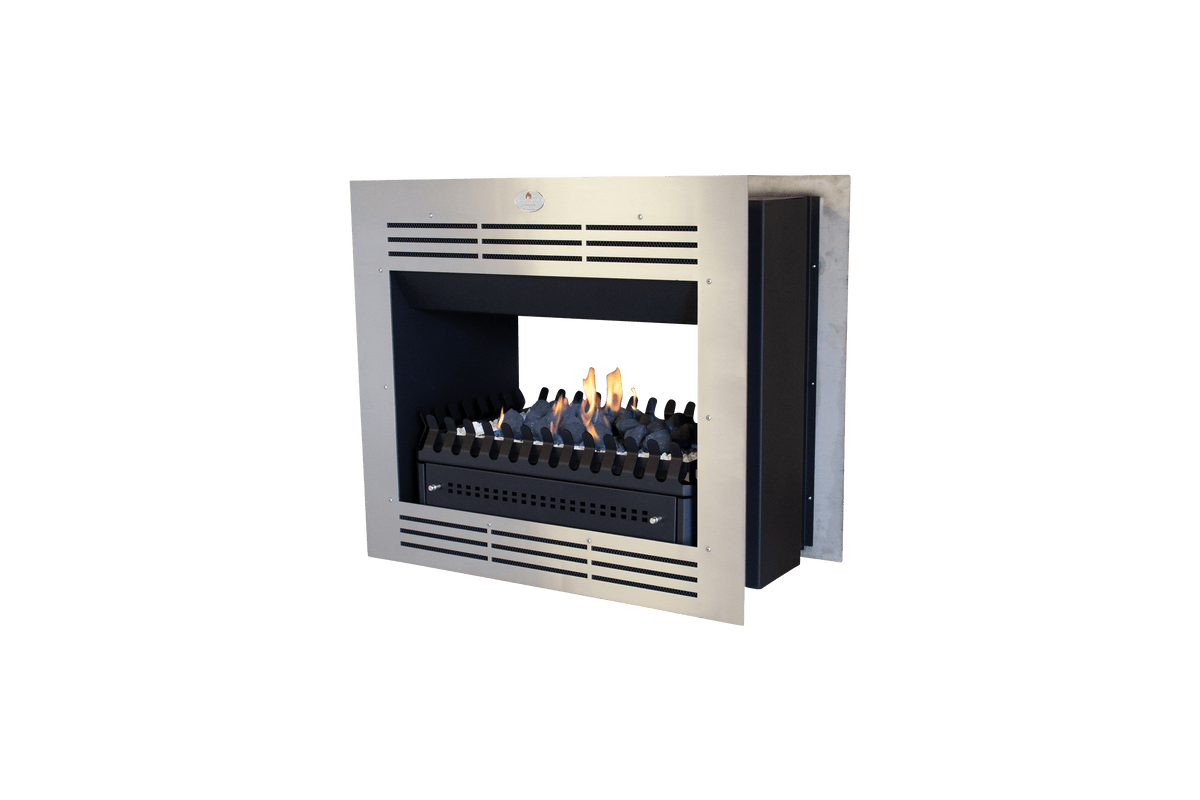 Firebox Vent Free Double Sided Model 940 Stainless Steel Facade (Coal Grate) — main product image