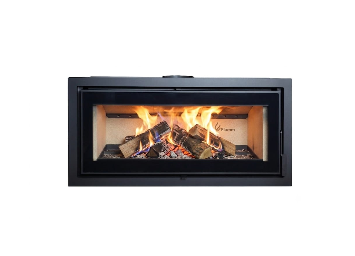 Flamm I1200 Built-in Fireplace + Trim plate (15-18kW) — main product image