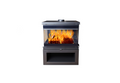 Flamm Peninsula 780 with Log Base Freestanding Fireplace (12-14kW) — main product image