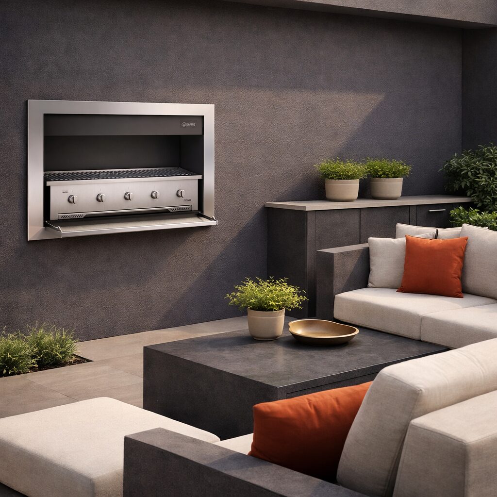 Stainless steel Gas Braai 1200 Built in Braai