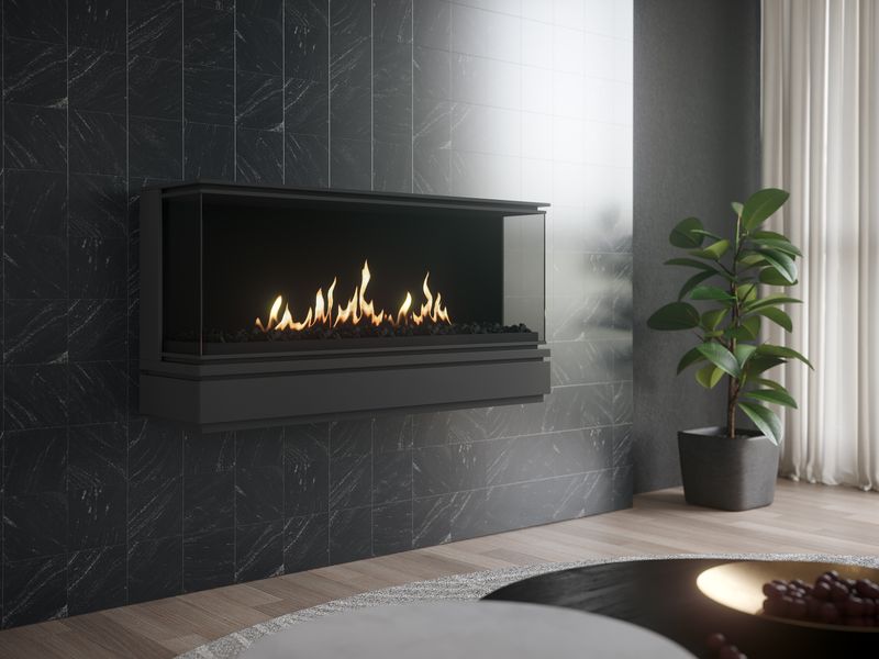 SAfire – AI Emberglo Wallart 1000 Gas fireplace