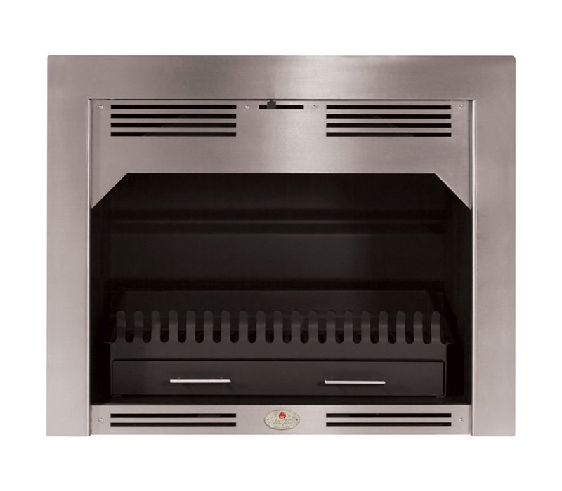 850 New Shape Stainless Steel Trim Built-in Fireplace — main product image