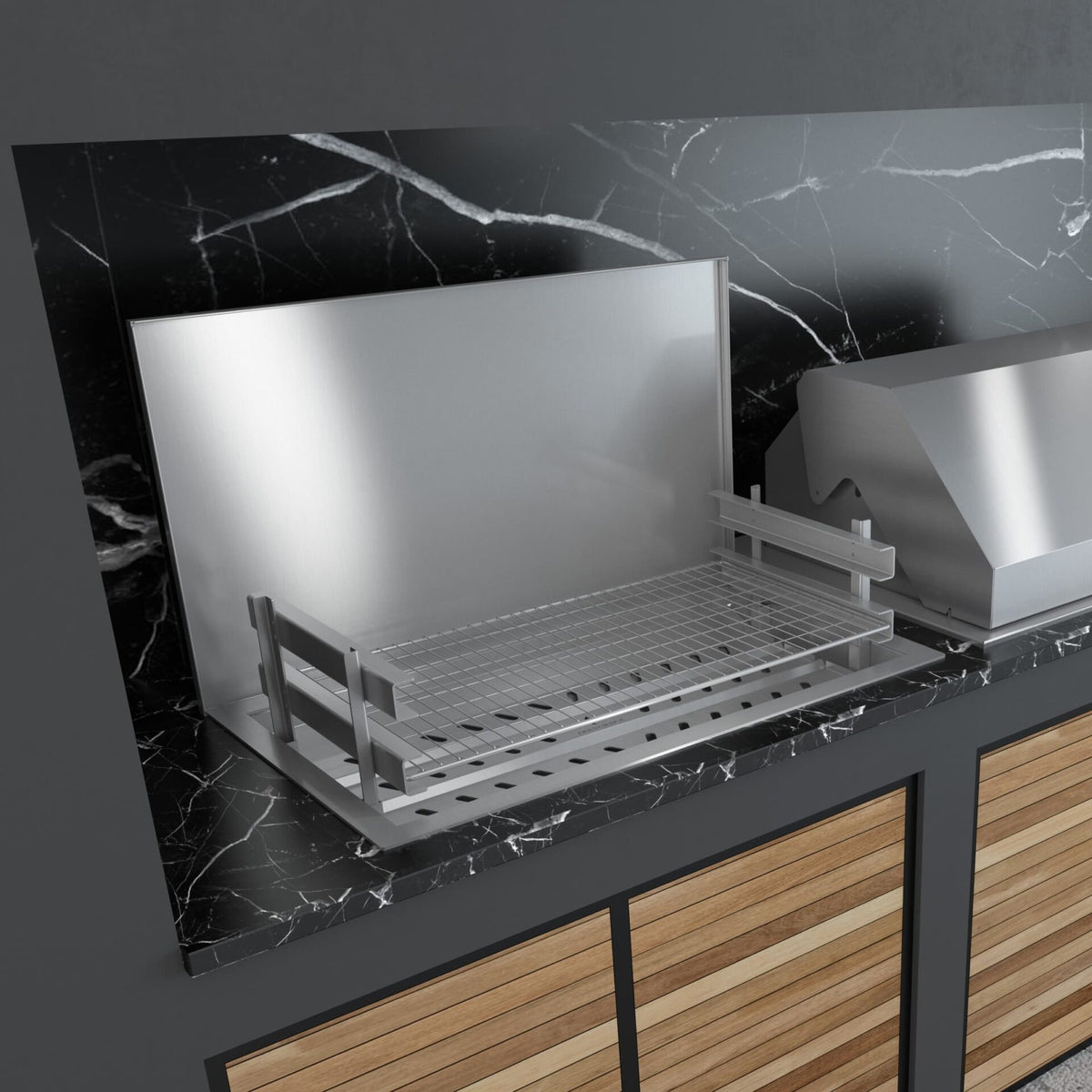 Drop-In Wood/charcoal Braai 950