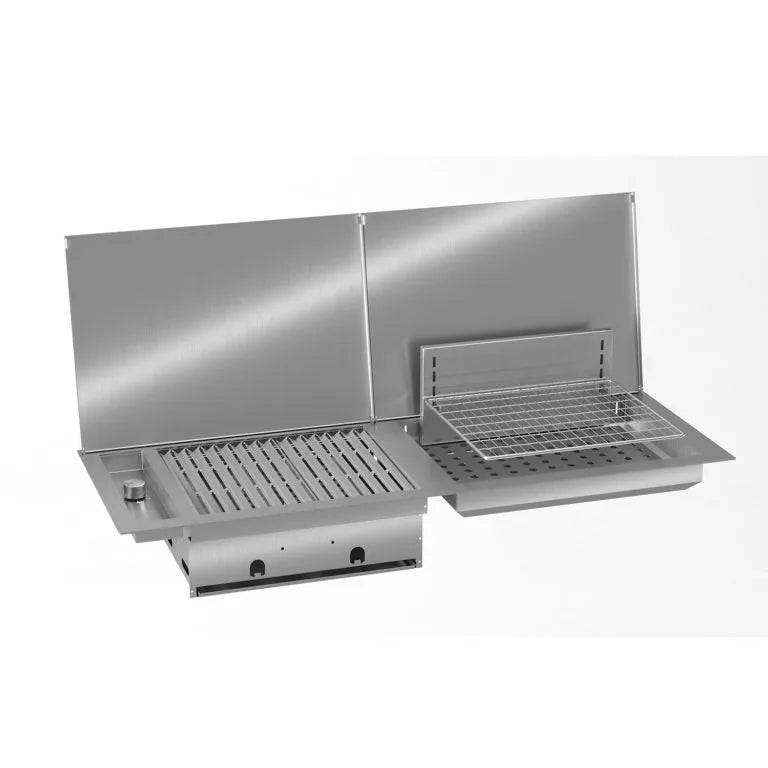 Hybrid Drop-In Wood and Gas Combo Braai