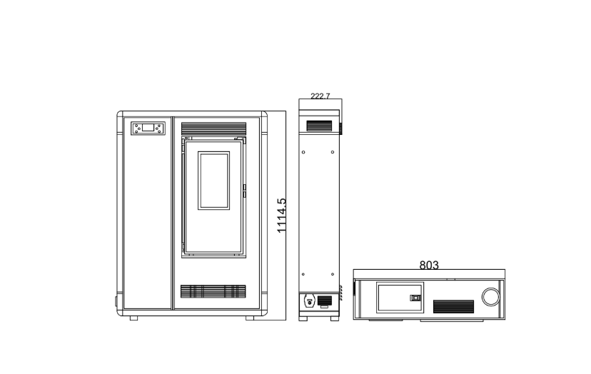 Loki - Pellet Heater (Black) — alternate view