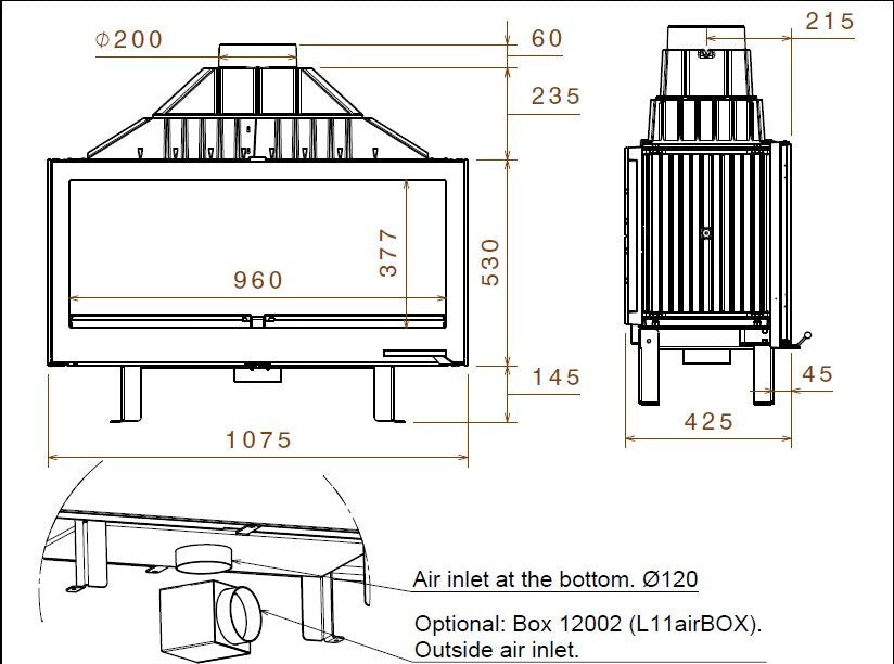 L11 Vulcan LR Side Glass (Built in) — alternate view