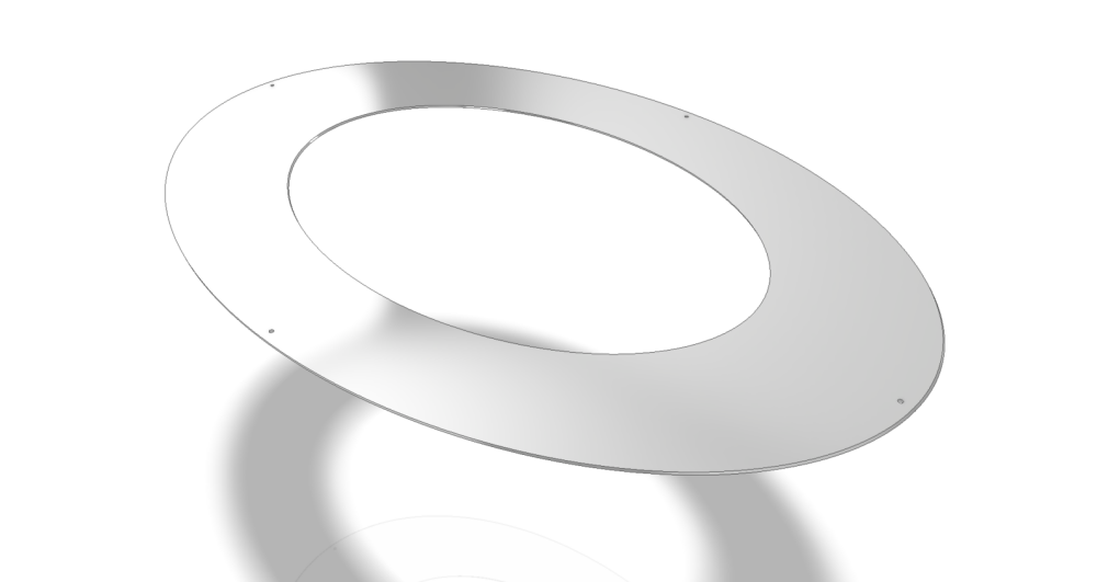 350mm 45" Rosette Ceiling Plate
