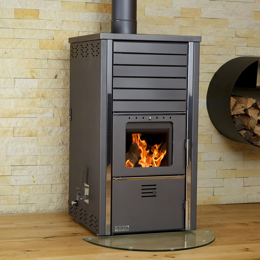 Supernova Hydro Wood Stove — alternate view