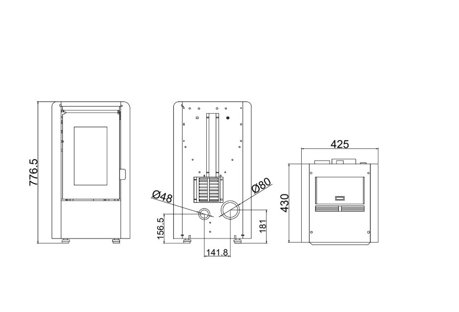 Korg - Pellet Heater (Red) — alternate view