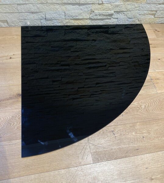 10mm Glass Baseplate - SM Quarter Circle (956 x 956mm) Black