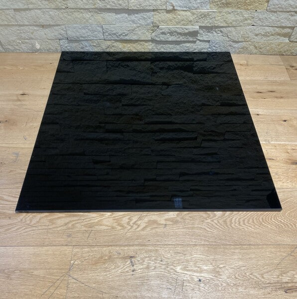 10mm Glass Baseplate - (750 x 670mm) Black