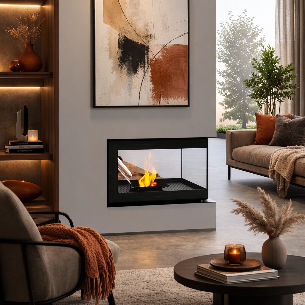 L’artistico – Penny AP 800 3 sided pellet fireplace