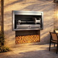 Built in wood braai 1000mm Stainless steel