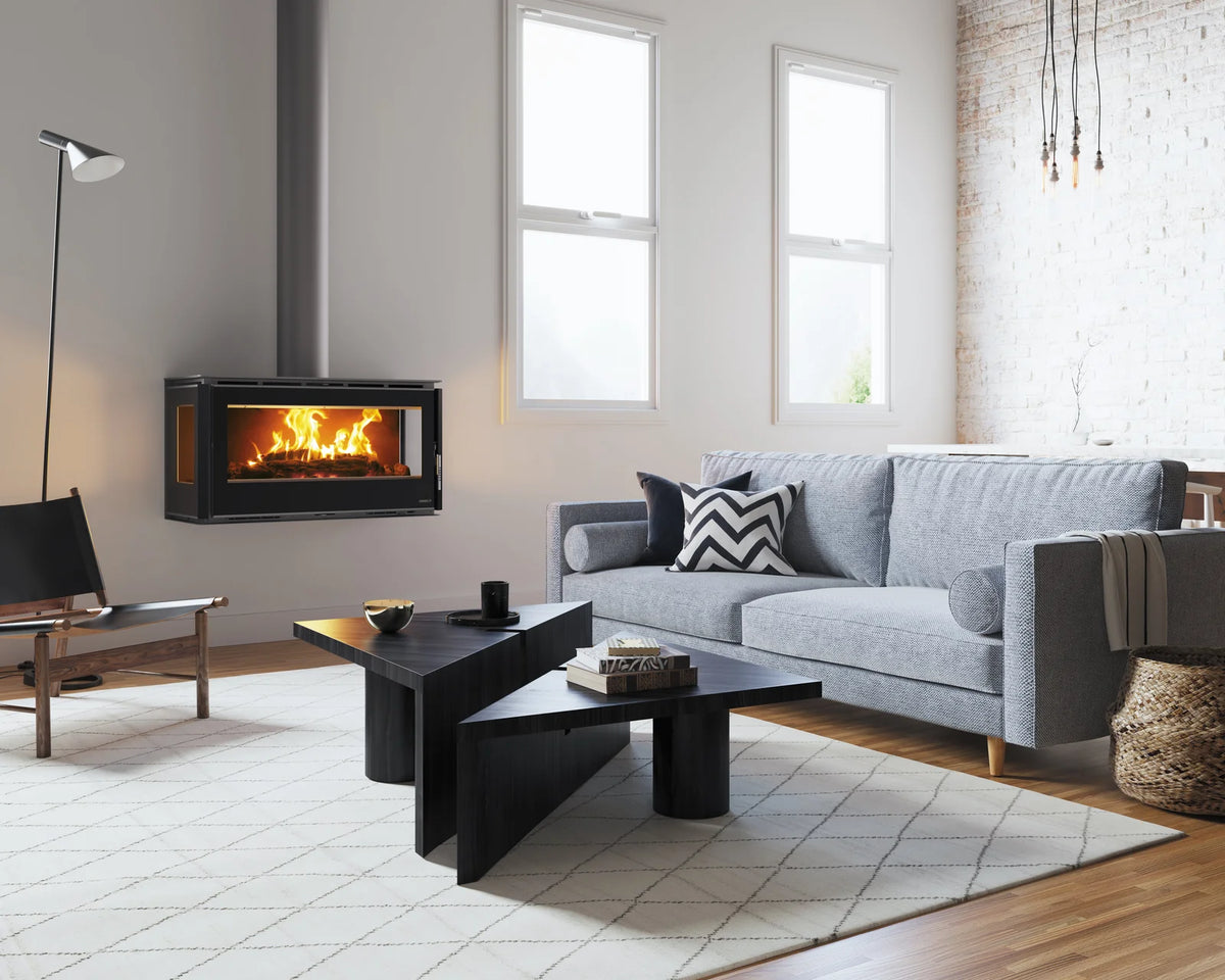 Carbel RA 3 Sided Fireplace — main view