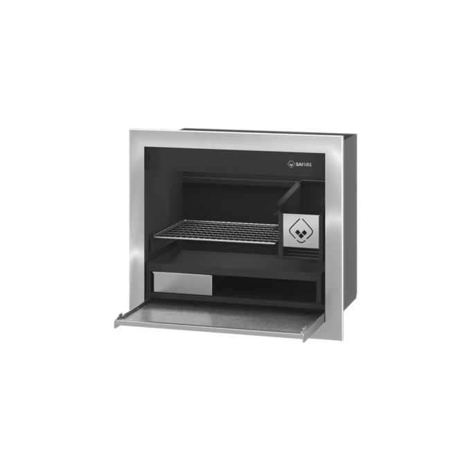 Stainless steel Wood Built-in Braai 820mm