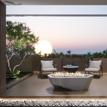 Asteroid Gas Fire pit