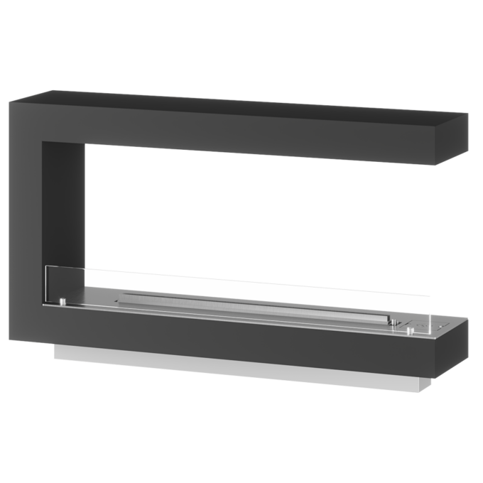 SAfire – Canto Wallart 1100 Black Gas fireplace