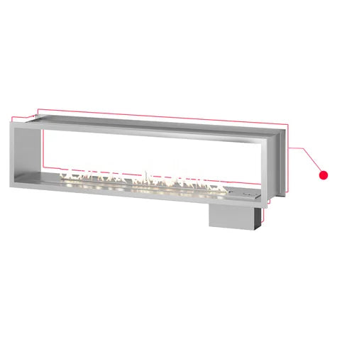 SAfire – See Through Linear Gas fireplace 1010mm