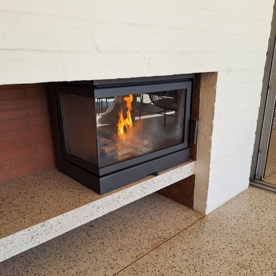 Kfd – Sto M14 L Freestanding corner fireplace 15kw