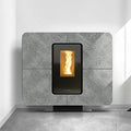 Thermorossi Slimquadro 11 Evo Gres Freestanding Pellet Fireplace 10.3kw