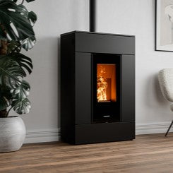 Thermorossi SlimQuadro Lumia Metalcolor Pellet Fireplace 10.2kw