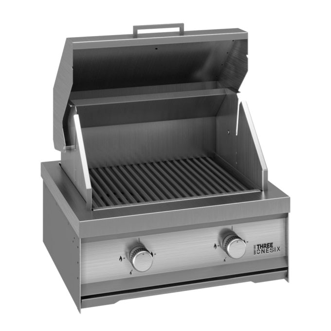 Gas braai insert / countertop Grill 590 Stainless steel