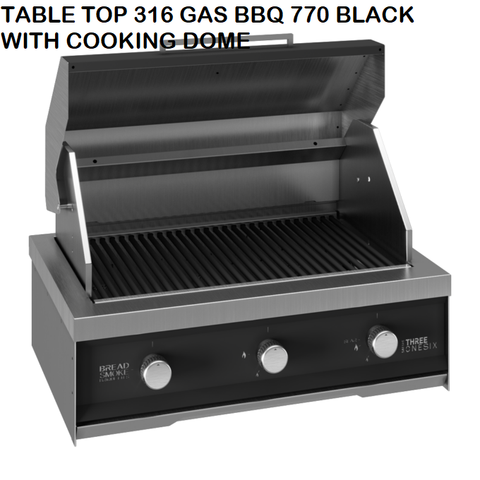 Counter Top/insert 770 Gas braai 316 Stainless steel