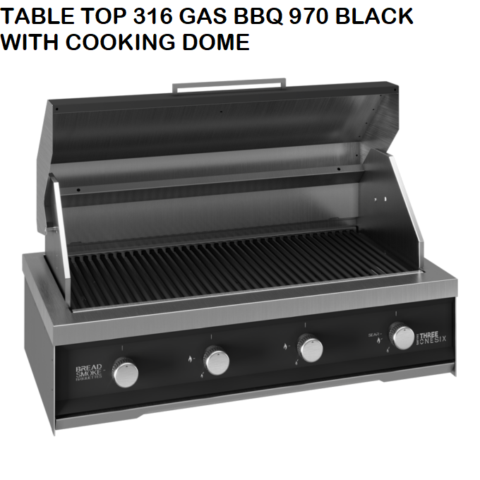 970mm 316 Stainless Steel Gas Braai Insert