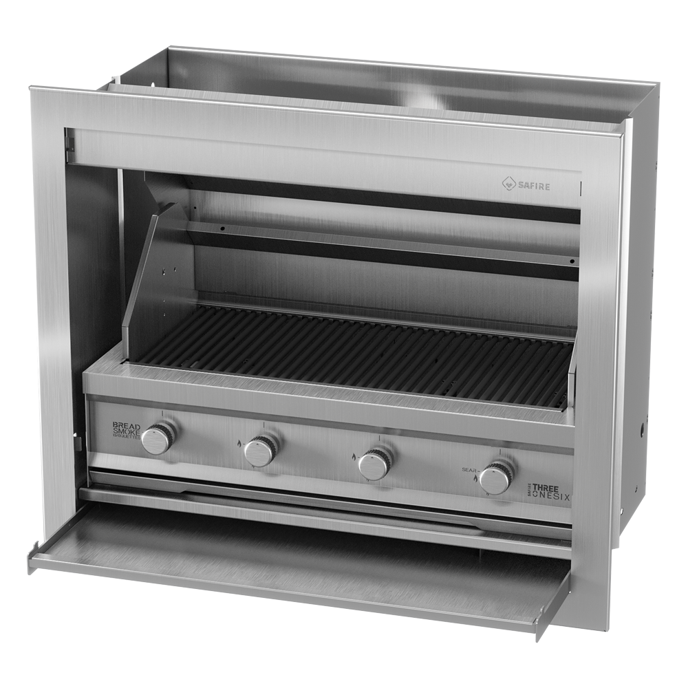 Built-In Gas Braai Premium Stainless steel 1020
