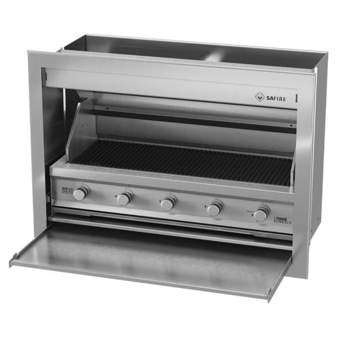 Built-In Gas Braai Premium Stainless steel 1220